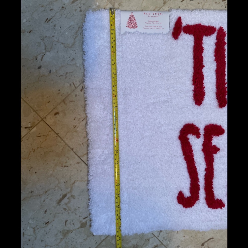 NWT Rae Dunn “‘TIS THE SEASON” Bath Mat - Picture 7 of 12